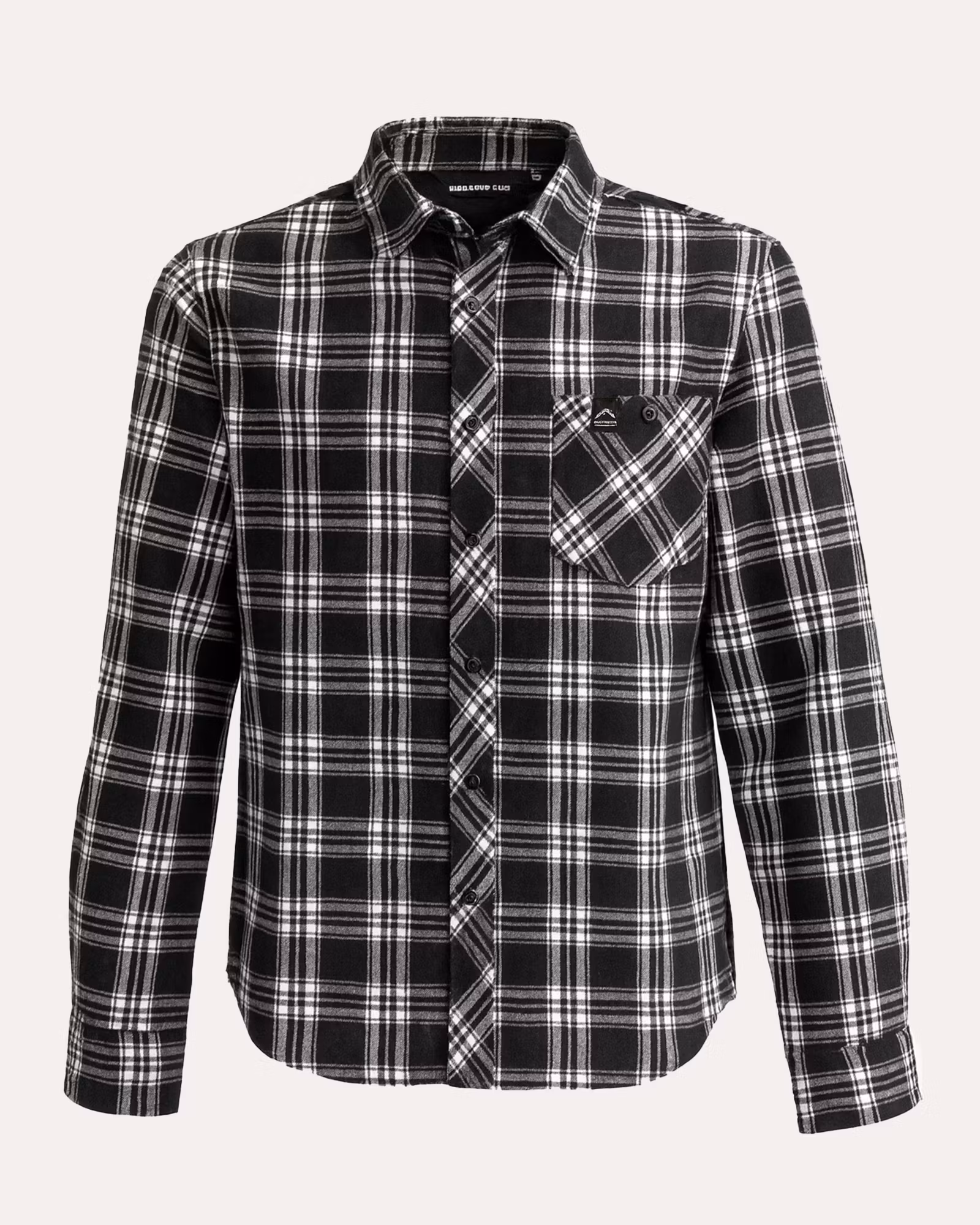 Flanellskjorta Genua - Svart comb (M–3XL)