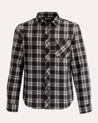 Flanellskjorta Genua - Svart comb (M–3XL)