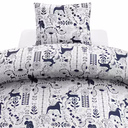 Påslakanset 2dels - Äppelbo, Blå