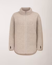 Long Teddy Pile Jacket Celine Sand/Oat