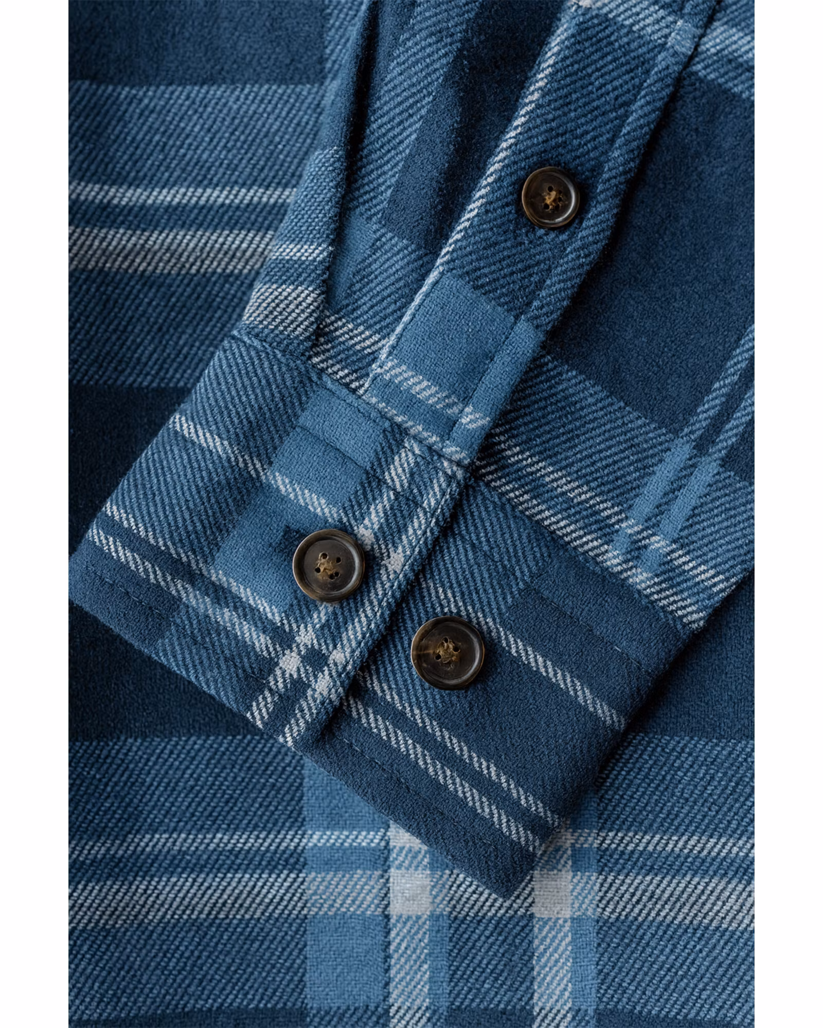 Rutig Heavy Flanellskjorta Herr - Navy Comb (S-XXL)