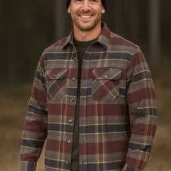 Flanellskjorta Heavy Herr - Marron Comb (S-XXL)