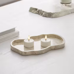 Deluxe LED-Värmeljus VITA Ø 3,5 - Real Flame, Set av 4st