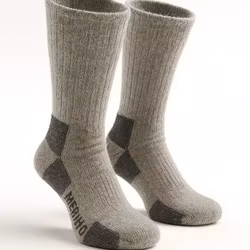 Trekking Merinoull Socka Helfrotté, Grå 2-par