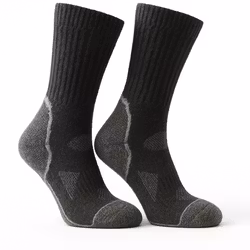 Cross Country Race Ull Socks, Svart/Antracit 2-Par