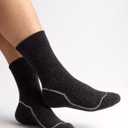 Hiking Wool Socks, Svart 2-Pack