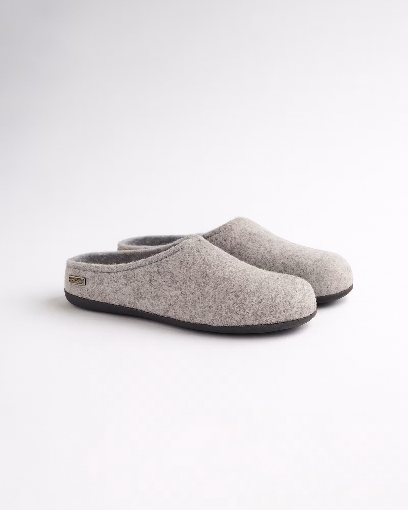 BERGEN Ulltofflor Axelda, Antislip Sula - Ljusgrå