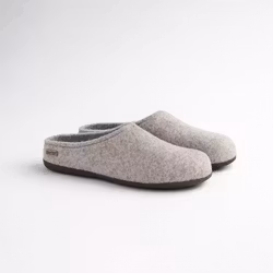 BERGEN Ulltofflor Axelda, Antislip Sula - Ljusgrå