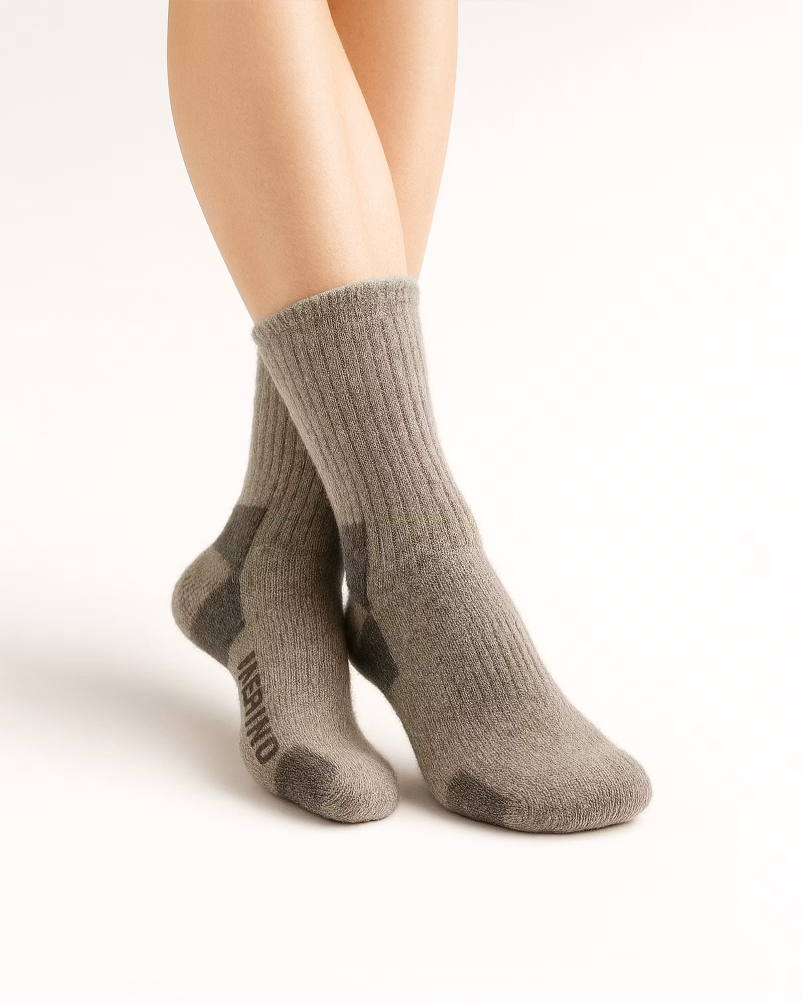Trekking Merinoull Socka Helfrotté, Grå 2-par
