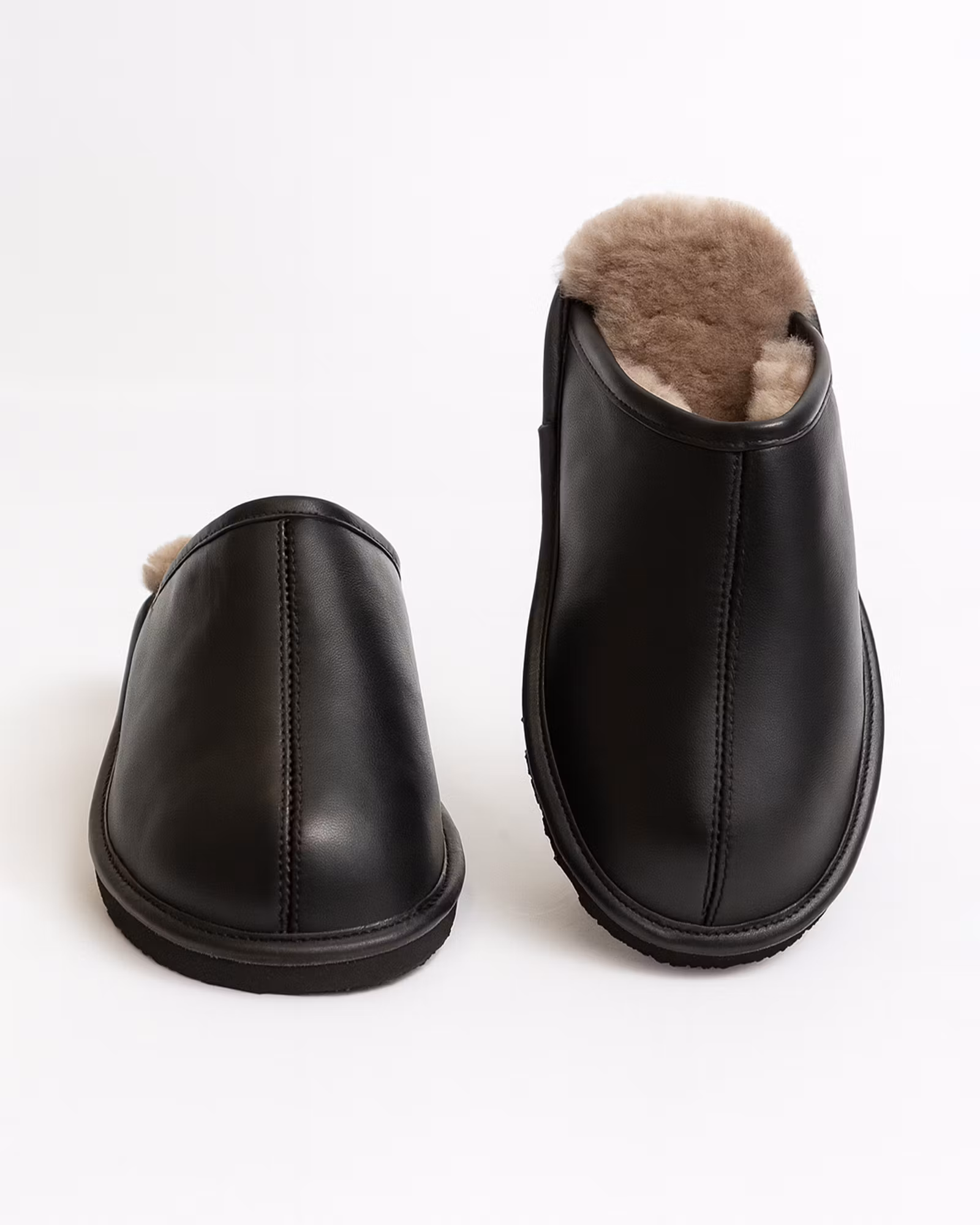 MANCHESTER Nappa Slippers, Black