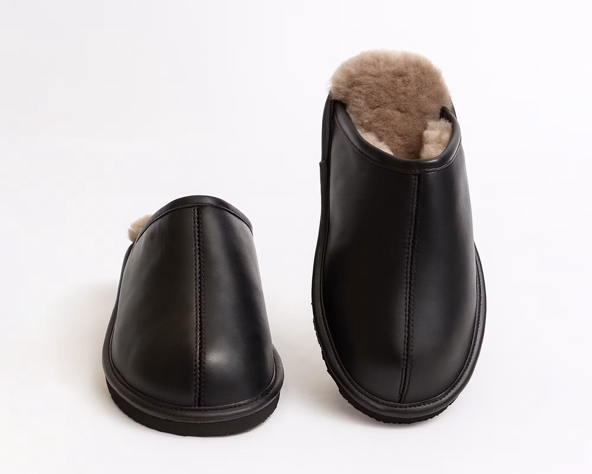 MANCHESTER Nappa Slippers, Black