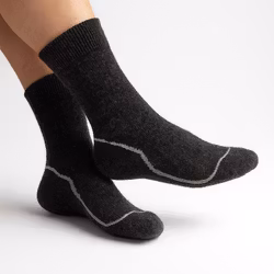 Hiking Wool Socks, Svart 2-Pack