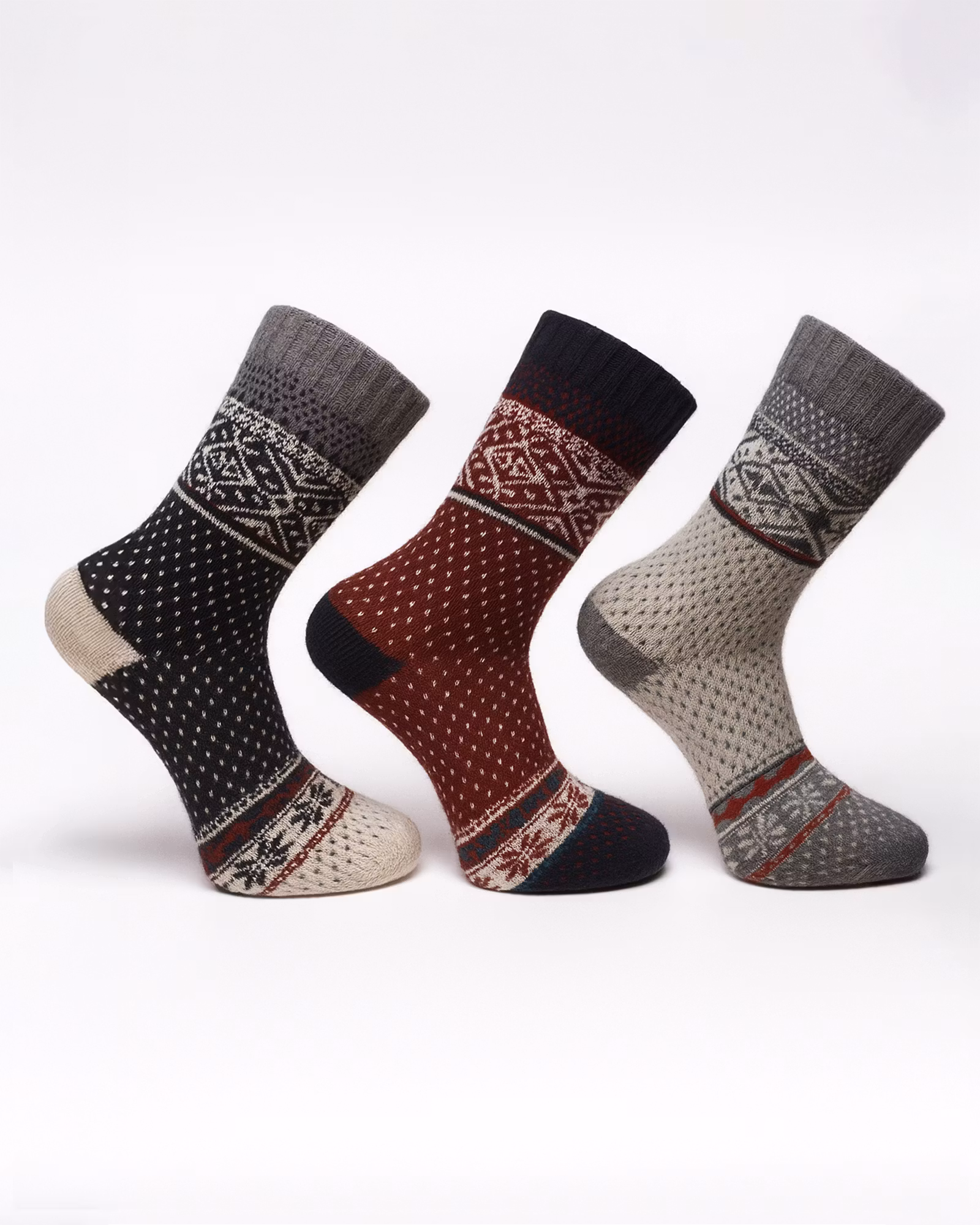 Ullfrotté Sockor, 3pack Sigun | Varm, Mjuk & Komfortabel