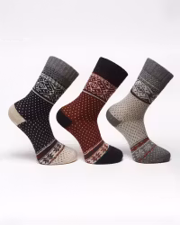 Ullfrotté Sockor, 3pack Sigun | Varm, Mjuk & Komfortabel