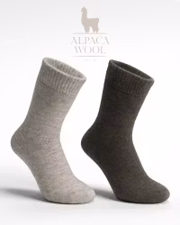 Alpacka Sockor, Grå-Antracit 2-Pack