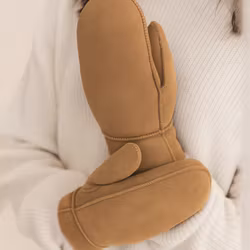 Fårskinn Vantar - Beige