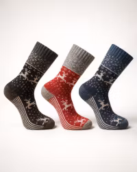 Ullfrotté Sockor 3pack, Renar - Varm, Mjuk & Komfortabel