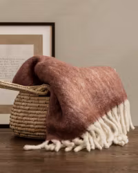 Pläd Soft Ullmix 130x170cm - Rust