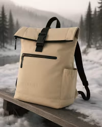 Ryggsäck Rolltop 20L - Beige