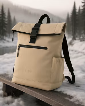 Ryggsäck Rolltop 20L - Beige