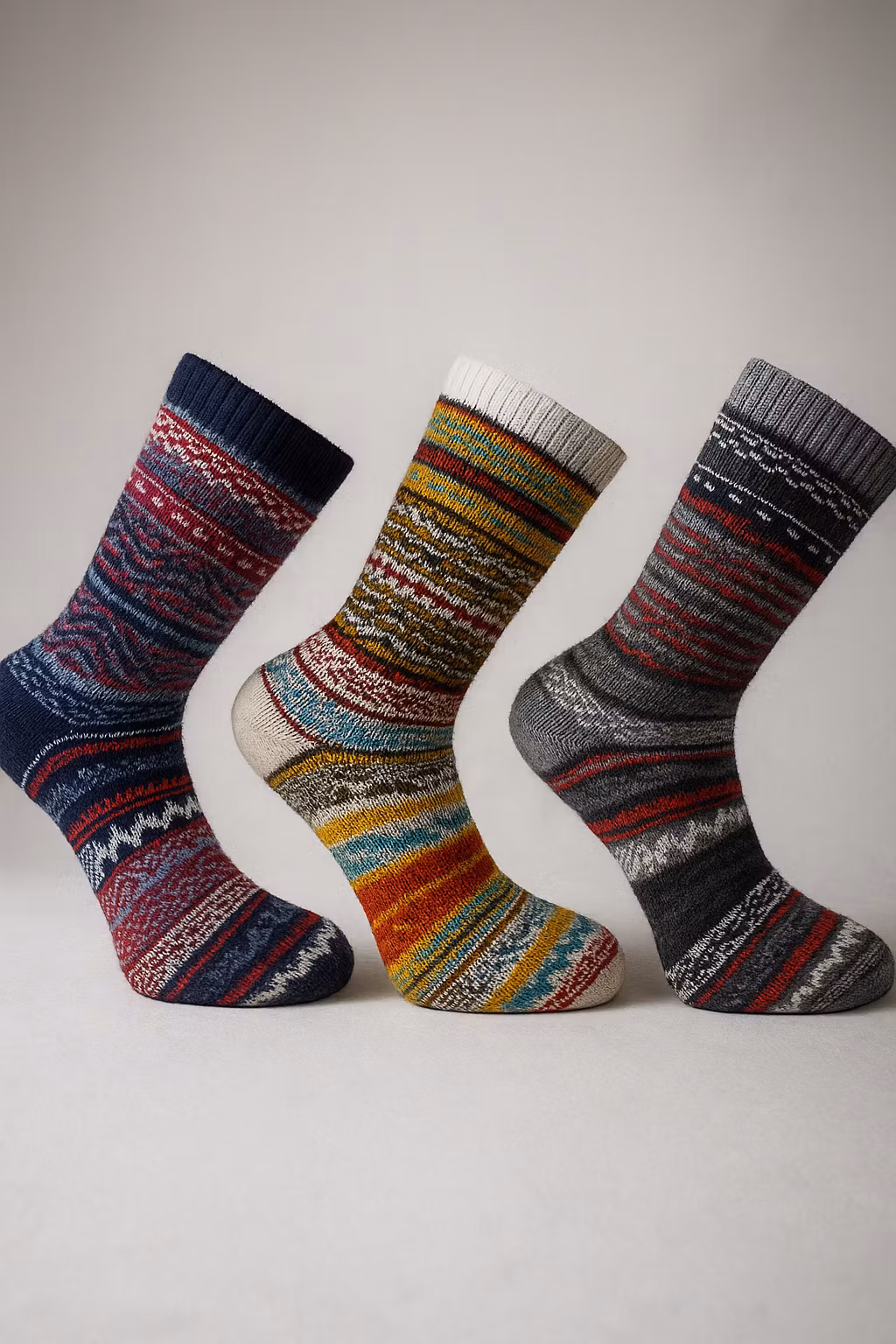 Ullfrotté Sockor 3pack, Eira - Varm, Mjuk & Komfortabel