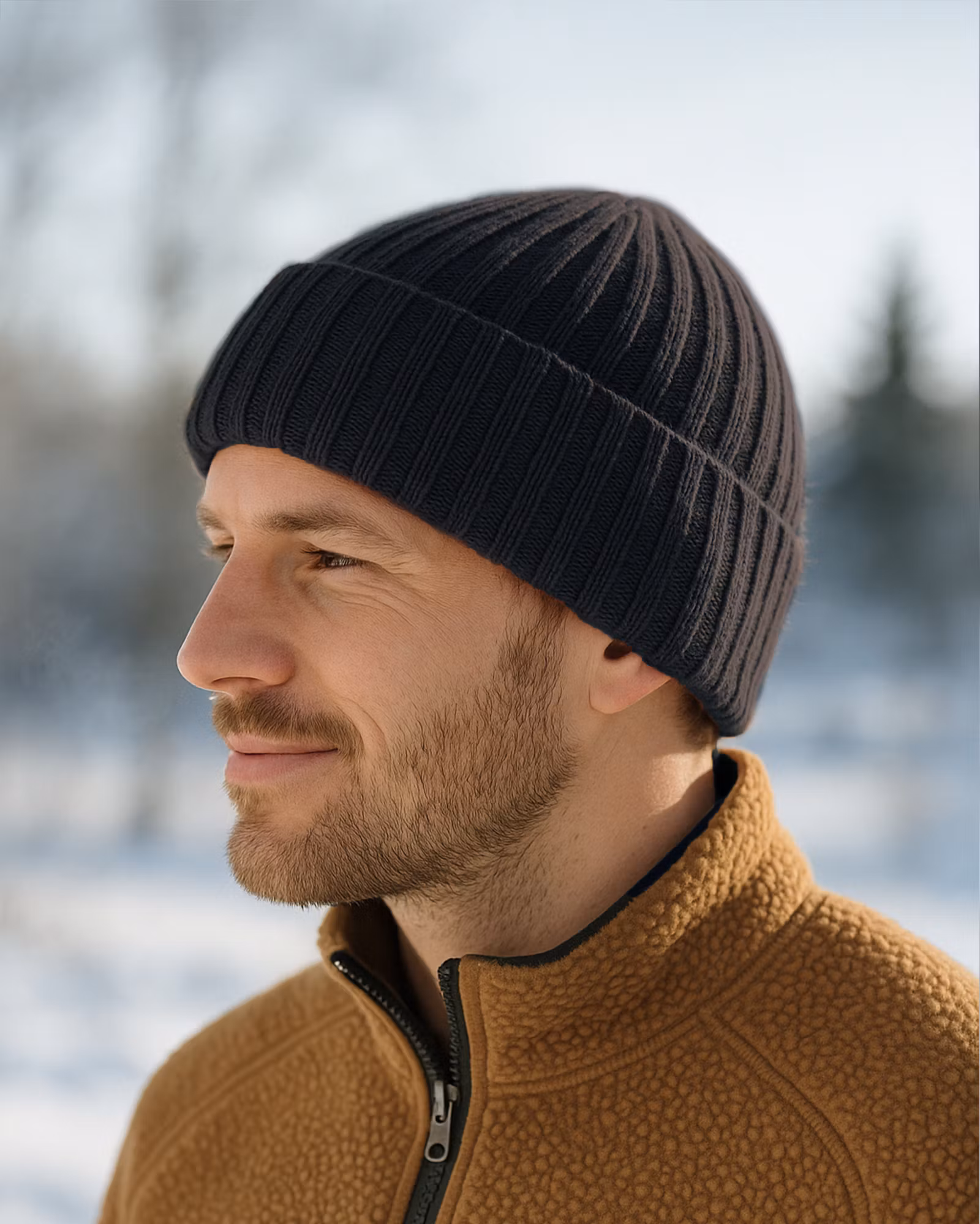 Wool Ribb Beanie Herr – Svart | HAIKA Adventure