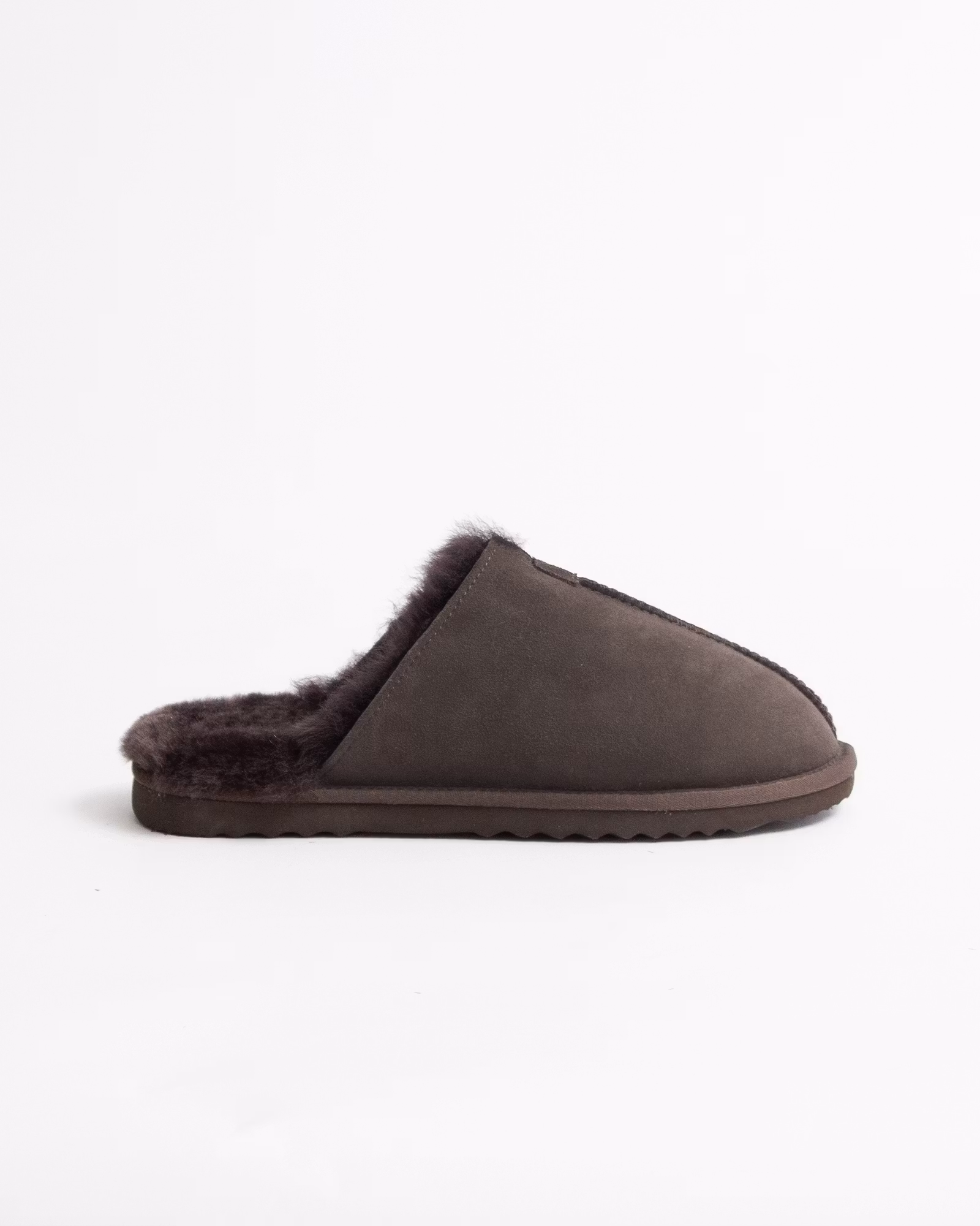 STAVANGER Fårskinnstofflor Herr, Chocolate