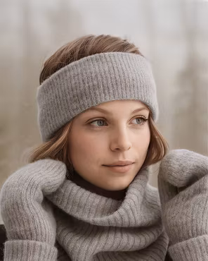 Chunky Headband – Gråmelerad