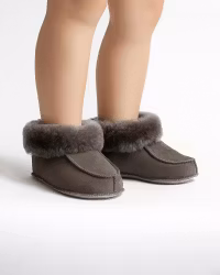 NARVIK Barntofflor Fårskinn - Grey