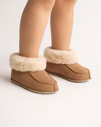 NARVIK Barntofflor Fårskinn - Beige