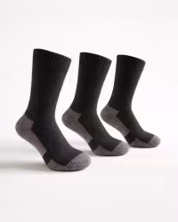 Merinoull Hiking Socks, Svart/Grå 3-Par