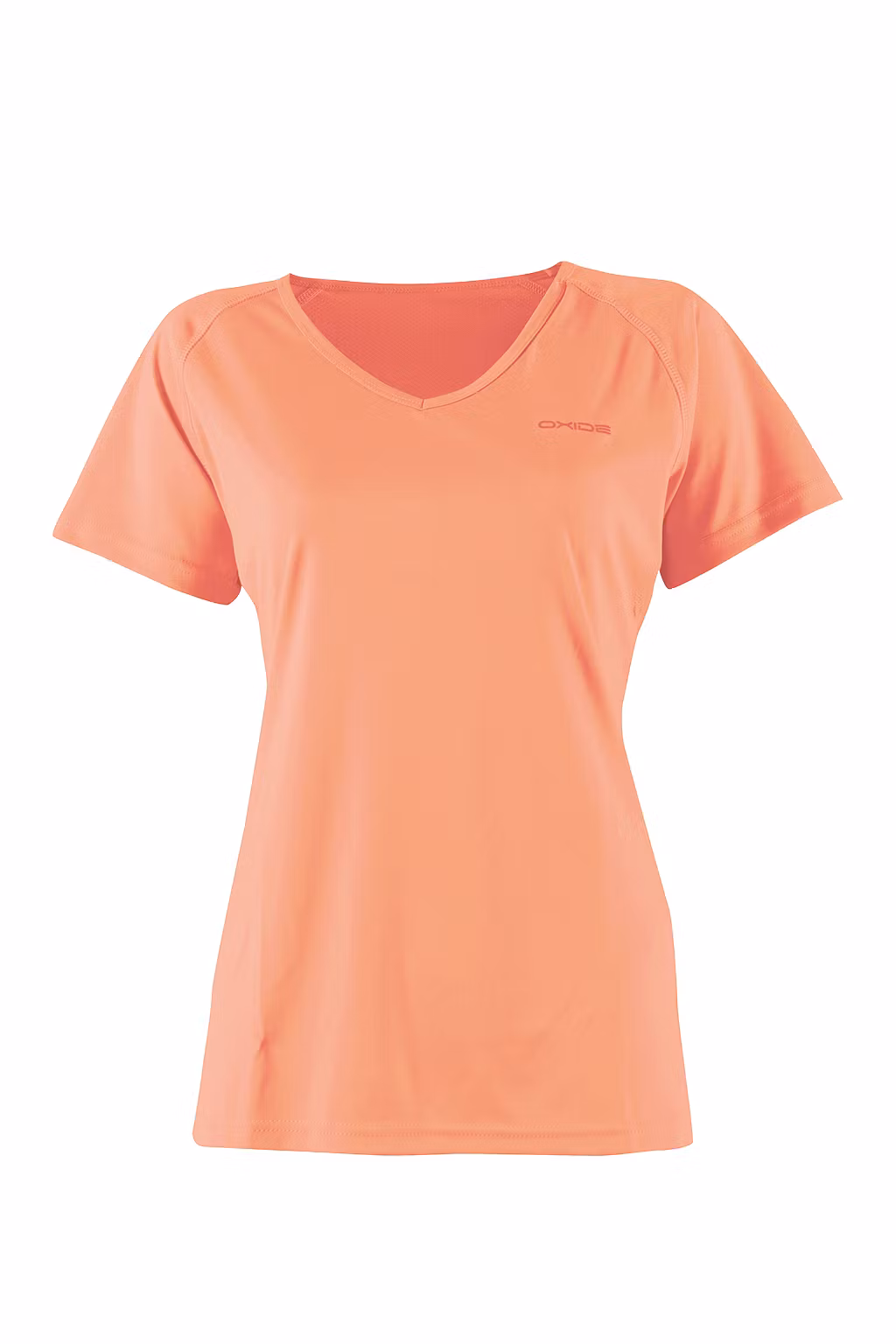 Träningstopp Dam V-ringad, Quick Dry - Corall