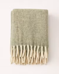 Ullpläd 130x170 cm – Mogihome | Mjuk & Varm Pläd i Ullmix – Ljusgrön