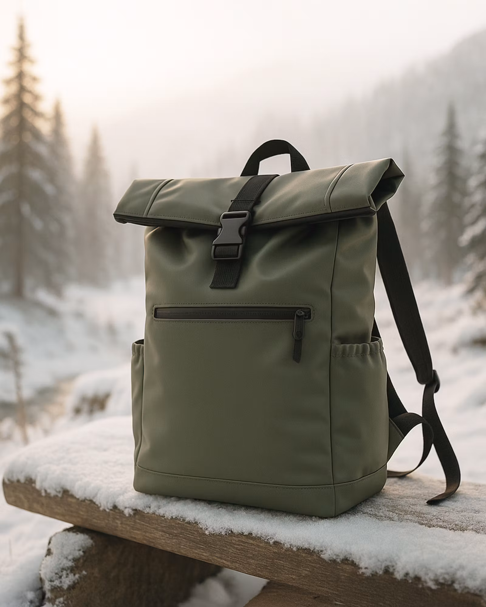 Ryggsäck Rolltop 20L - Grön