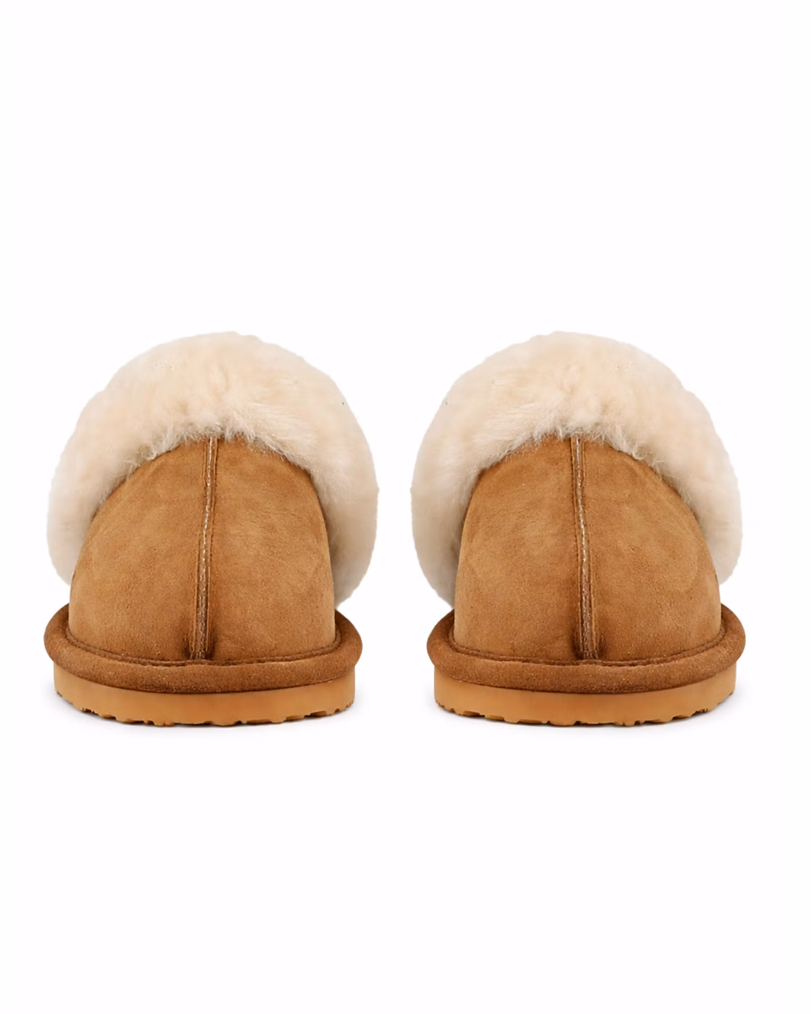 Nancy Fårskinnstofflor, Axelda - Chestnut/Creme