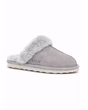 Nancy Fårskinnstofflor, Axelda - Light Grey