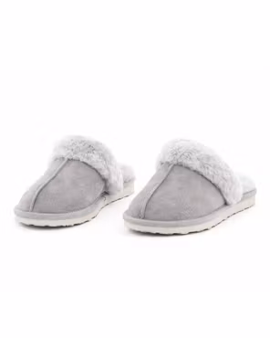 Nancy Fårskinnstofflor, Axelda - Light Grey