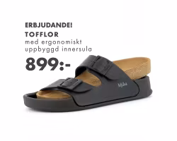 Tofflor - Ergonomiskt Löstagbar Innersula, Mora - Svart