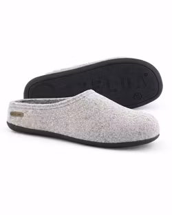 BERGEN Ulltofflor Axelda, Antislip Sula - Ljusgrå