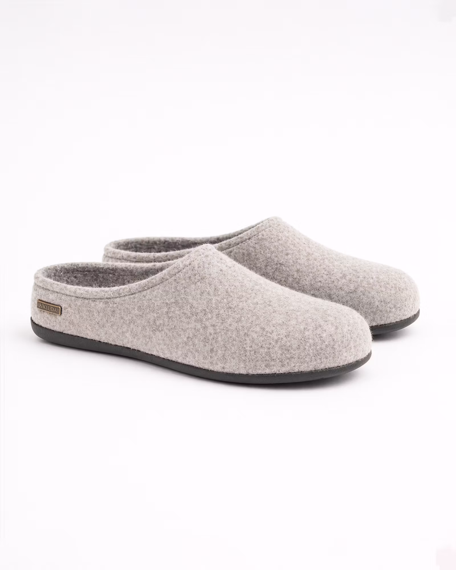 BERGEN Ulltofflor Axelda, Antislip Sula - Ljusgrå