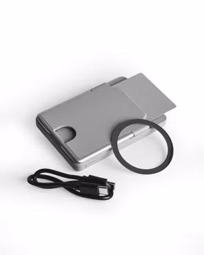 Powerbank med Kortfack - vit