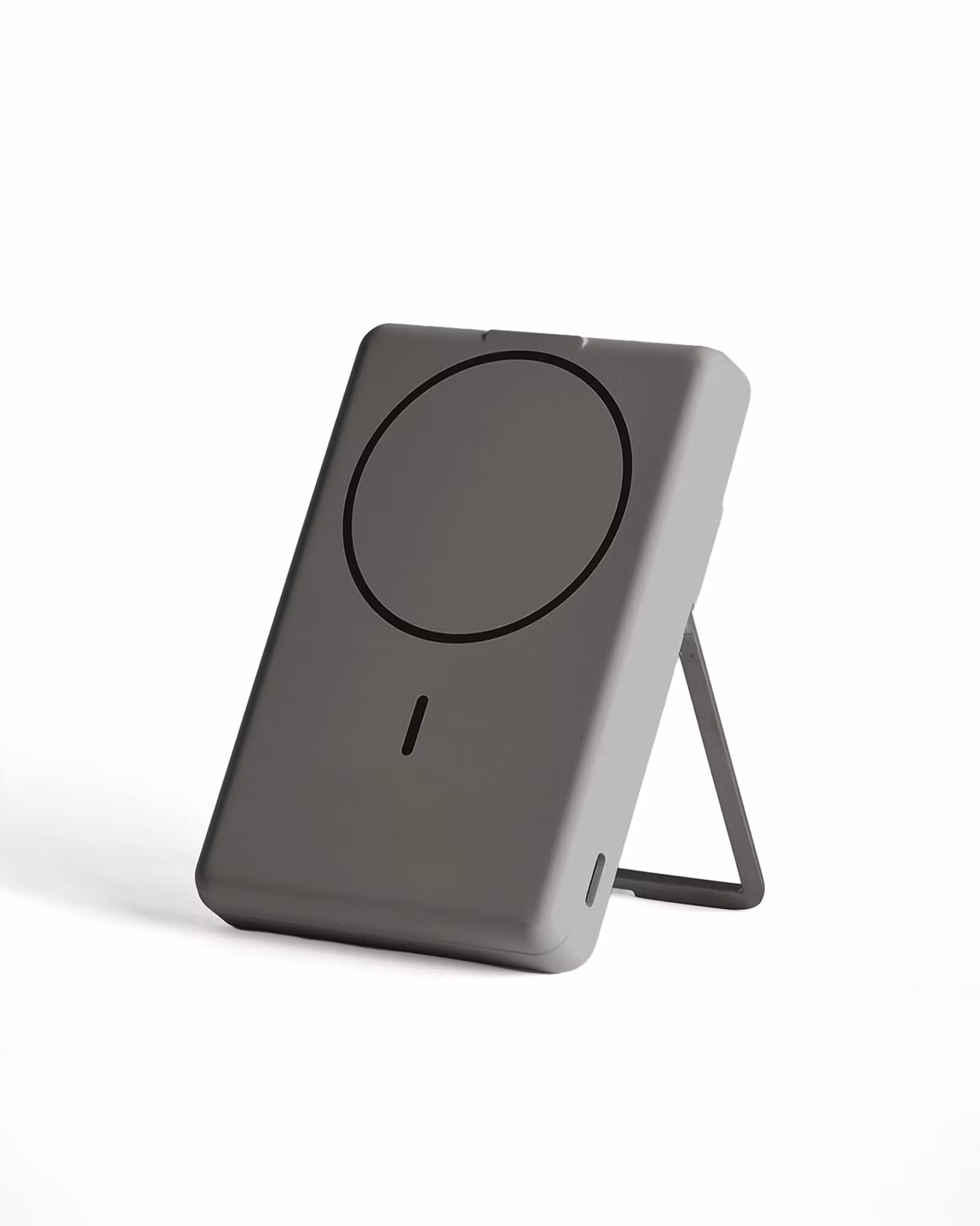 Powerbank med Kortfack - Grå