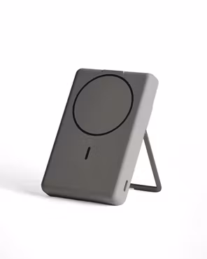 Powerbank med Kortfack - Grå