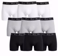 Herrboxer 9-pack Mixed Bomull – Mjuka och Stretchiga