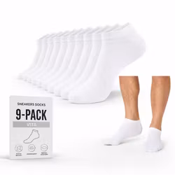 Sneaker Socks Bambu 9 pack - Vit