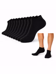 Sneaker Socks Bambu 9 pack - Svart