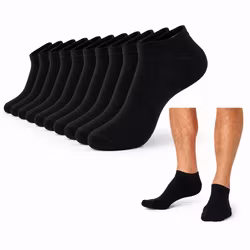 Sneaker Socks Bambu 9 pack - Svart