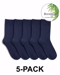 Bambustrumpor Utan Tåsöm 5-pack – Marinblå