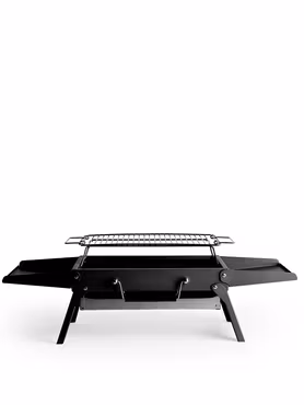 Portabel BBQ Grill – Hopfällbar för Outdoor & Friluftsliv - Svart