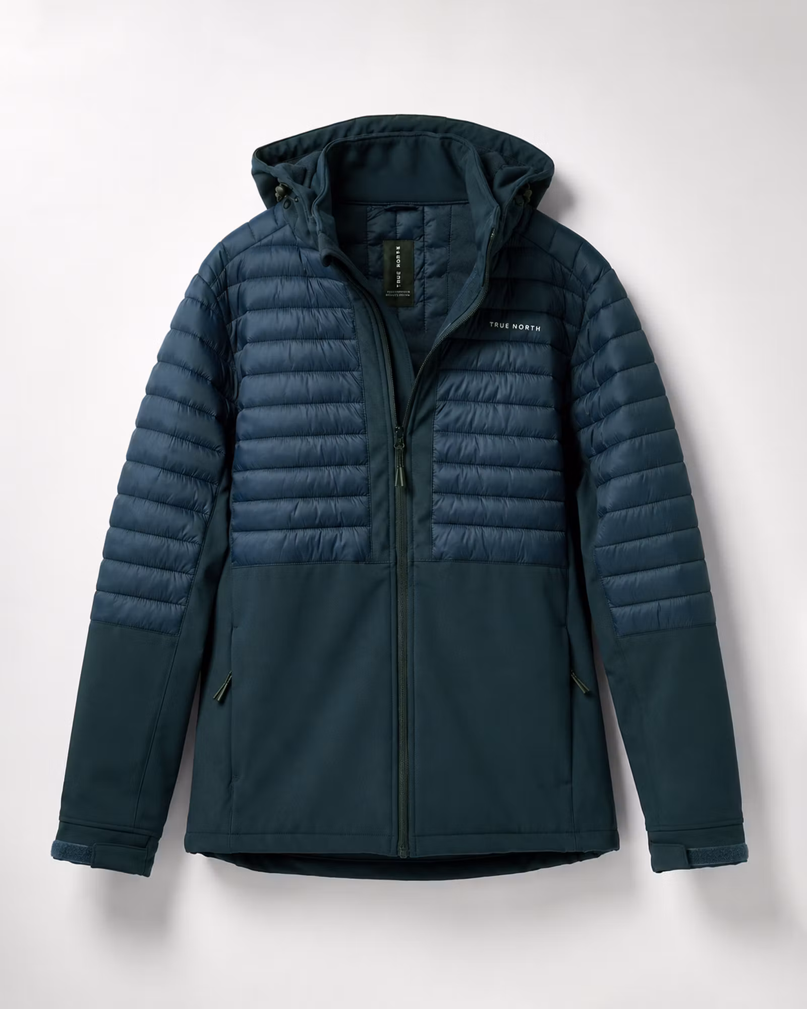 Hybridjacka Herr – Vadderad & Aqua-Tex Softshell | True North - Inkblå